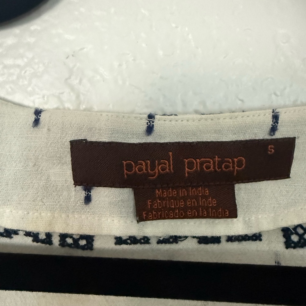 Anthropologie Payal Pratap Embroidered Peasant Blouse - Picture 2 of 4